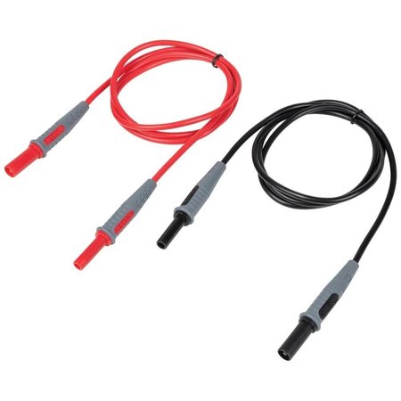 KLEIN TOOLS Lead Adapters, Red and Black, 3-Foot 69359